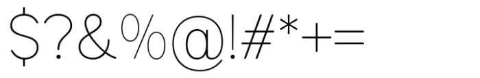 Pro Sotan Thin Font OTHER CHARS