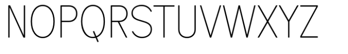 Pro Sotan Thin Font UPPERCASE