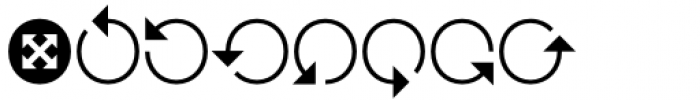 Probeta Arrows Regular Font LOWERCASE