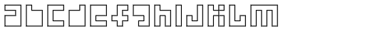 Processual Outline Font LOWERCASE