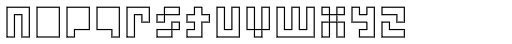 Processual Outline Font LOWERCASE