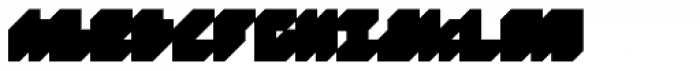 Processual Xtrusion ExtraBlack Font UPPERCASE