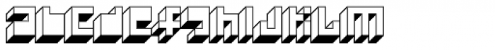 Processual Xtrusion SemiLight Font LOWERCASE