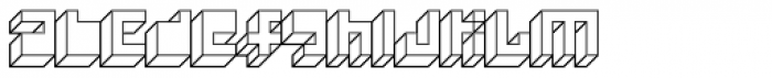 Processual Xtrusion UltraLight Font LOWERCASE