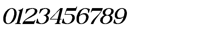 Prodes Italic Font OTHER CHARS