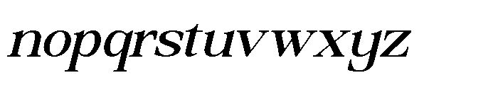 Prodes Italic Font LOWERCASE