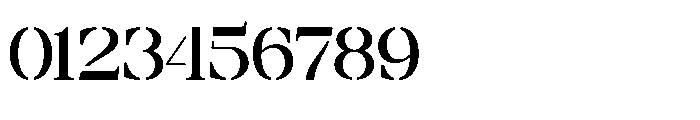 Prodes Stencil Regular Font OTHER CHARS