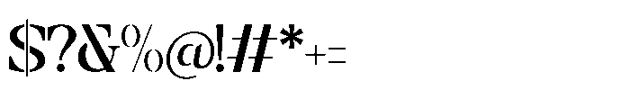 Prodes Stencil Regular Font OTHER CHARS