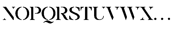 Prodes Stencil Regular Font UPPERCASE