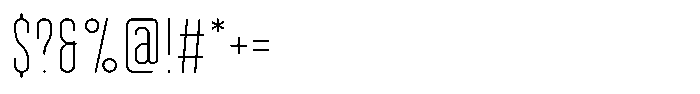 Proforma Light Font OTHER CHARS