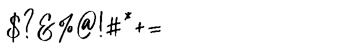 Proforma Script Font OTHER CHARS
