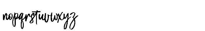 Proforma Script Font LOWERCASE