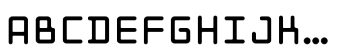 Prog Mono Radius Font UPPERCASE