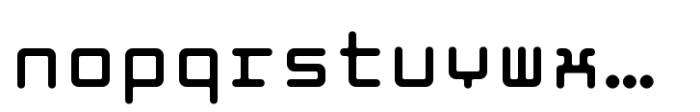 Prog Mono Radius Font LOWERCASE