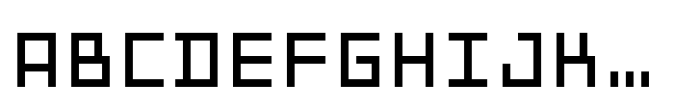 Prog Mono Square Font UPPERCASE