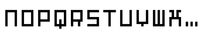 Prog Mono Square Font UPPERCASE