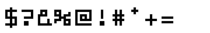 Prog Square Font OTHER CHARS