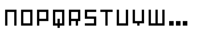 Prog Square Font UPPERCASE