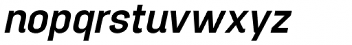 Project Sans Semi Bold Italic Font LOWERCASE