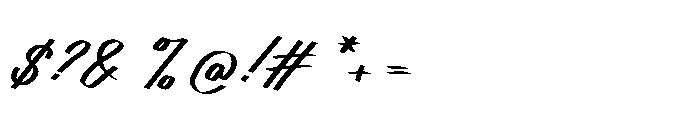Projector Beam Cyrillic Script Font OTHER CHARS