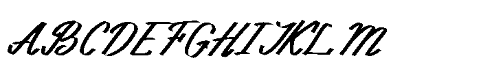 Projector Beam Cyrillic Script Font UPPERCASE