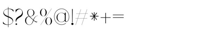 Prolenser Font OTHER CHARS