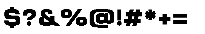 Prolinea Bold Font OTHER CHARS
