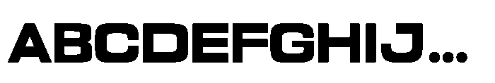 Prolinea Bold Font UPPERCASE