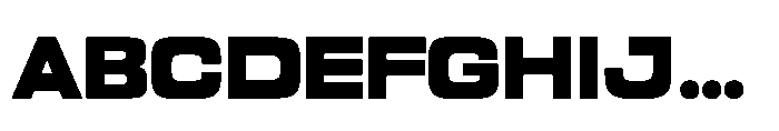 Prolinea Extra Bold Font UPPERCASE