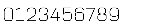 Prolinea Thin Font OTHER CHARS