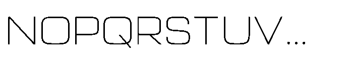 Prolinea Thin Font UPPERCASE