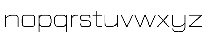 Prolinea Thin Font LOWERCASE