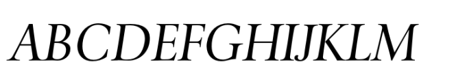 Prolog Barock Italic Font UPPERCASE