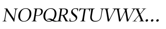 Prolog Barock Italic Font UPPERCASE