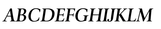 Prolog Barock Medium Italic Font UPPERCASE