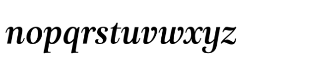 Prolog Barock Medium Italic Font LOWERCASE