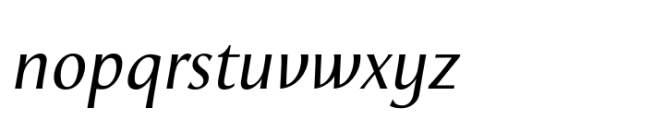 Prolog Hybrid Italic Font LOWERCASE