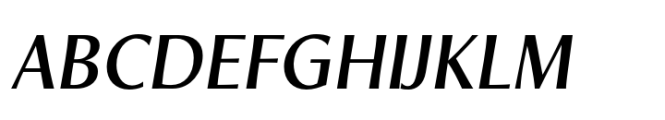 Prolog Hybrid Medium Italic Font UPPERCASE