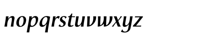 Prolog Hybrid Medium Italic Font LOWERCASE