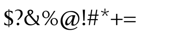 Prolog Hybrid Regular Font OTHER CHARS