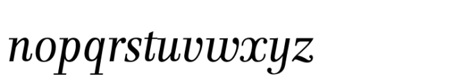 Prolog Modern Italic Font LOWERCASE