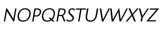 Prolog Sans Italic Font UPPERCASE