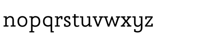 Prolog Slab Regular Font LOWERCASE