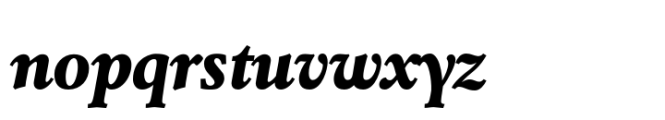 Prolog Venetian Black Italic Font LOWERCASE