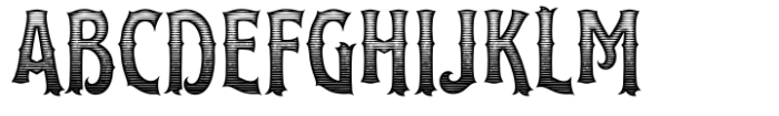 Promethium Engraved Font UPPERCASE