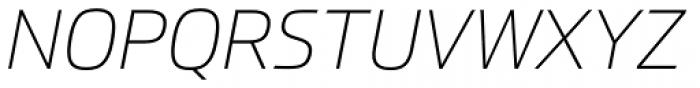 Prometo Thin Italic Font UPPERCASE