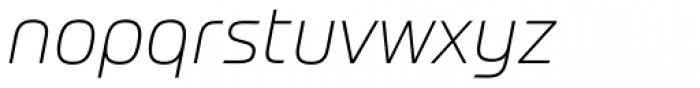 Prometo Thin Italic Font LOWERCASE