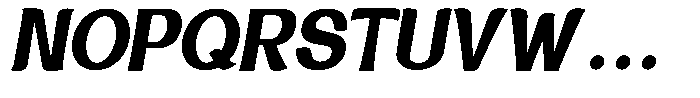 Promina Italic Bold Font UPPERCASE