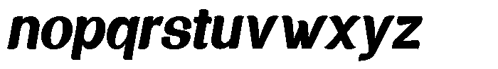 Promina Italic Bold Font LOWERCASE