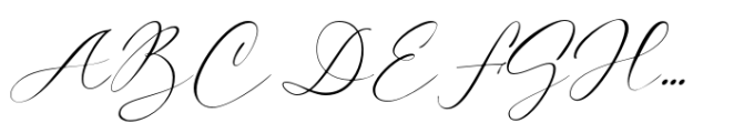 Prominent Script Font UPPERCASE